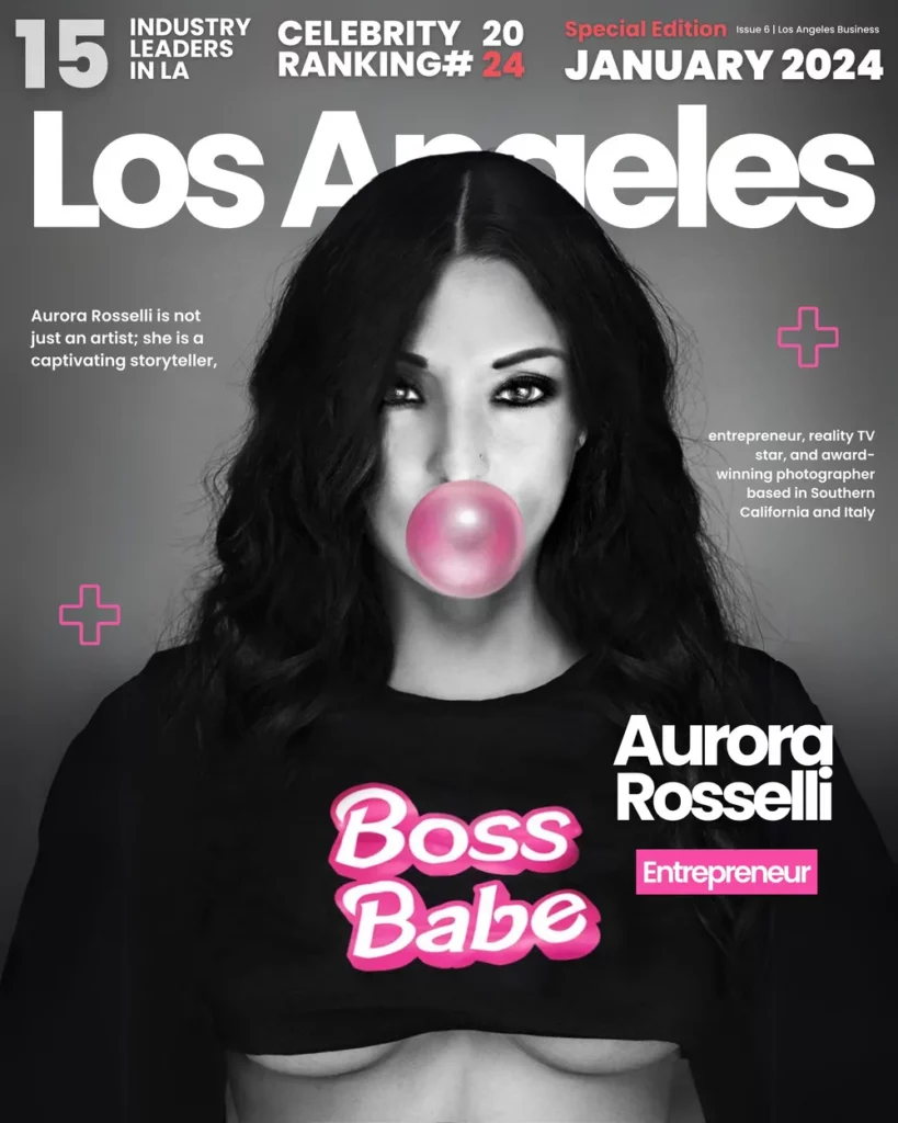 Aurora Rosselli is not just an artist; she is a captivating storyteller, entrepreneur, reality TV star, and award-winning photographer based in Southern California and Italy. Her artistic journey began at the Liceo Artistico in Italy, leading her to the Accademia di Belle Arti in Catania, where she cultivated the skills that shape her distinctive creations today. Rosselli’s popularity soared in Italy, and her artwork found a global stage, exhibited across Europe and the United States.